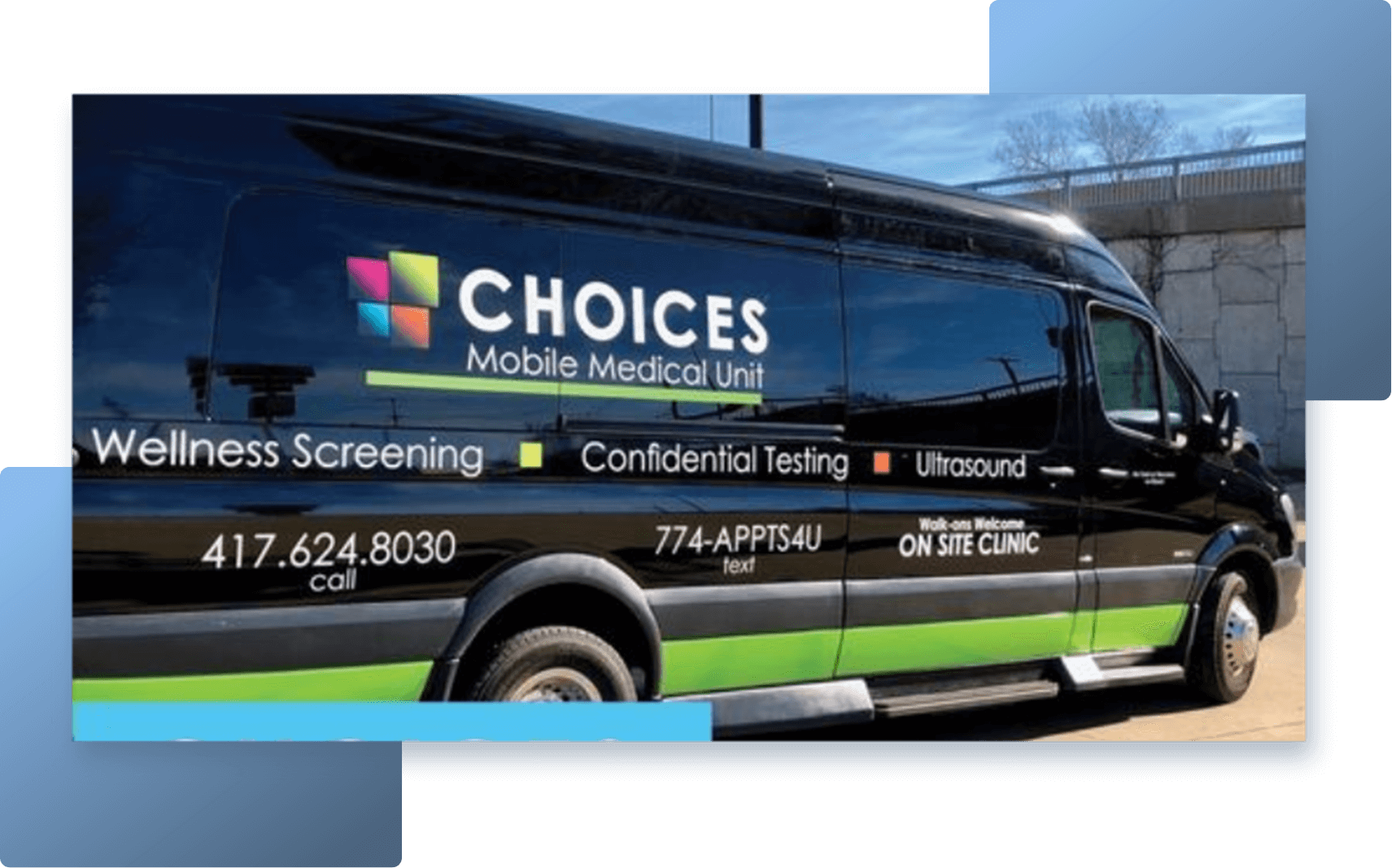 Choices Mobile Medical Unity Bus